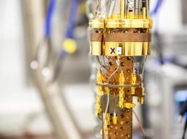 A time crystal formed on top of a superfluid in ultracold conditions