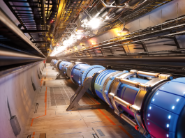 Artistic representation of the tunnel for the Future Circular Collider