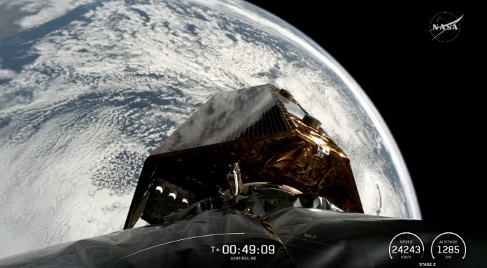 Sentinel-6B satellite takes to space to track sea-level rise