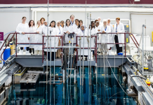 The participants of the 2025 Lise Meitner Programme were given a tour of the McMaster Nuclear Reactor during their week of experiential learning at the university