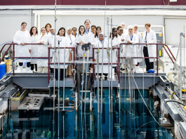 The participants of the 2025 Lise Meitner Programme were given a tour of the McMaster Nuclear Reactor during their week of experiential learning at the university